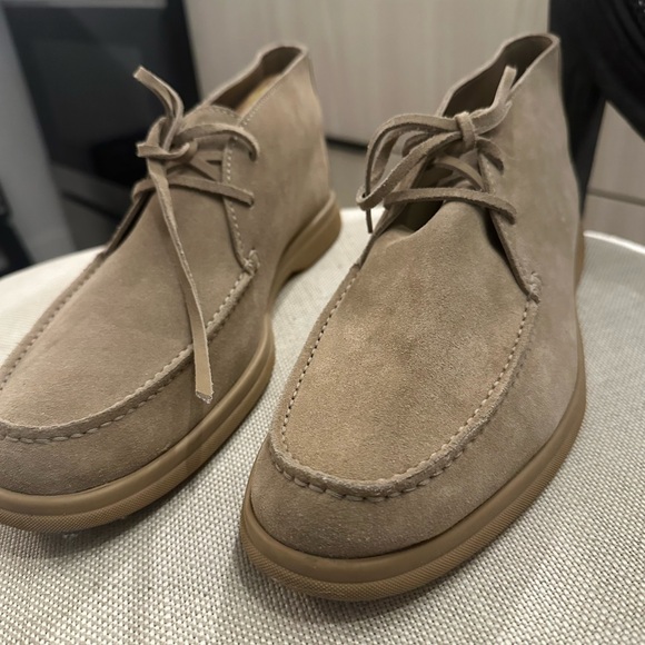 Brunello Cucinelli mid top desert boots in Beige Suede - Picture 9 of 11